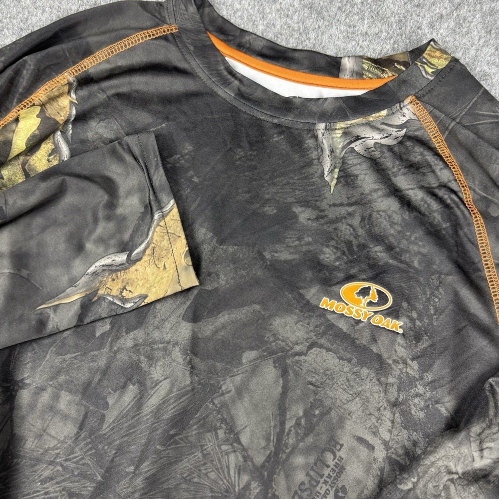 Mossy Oak Shirt Mens Large Break Up Eclipse Long Sleeve Camo Hunting Fishing